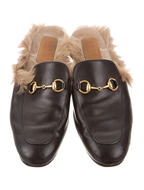 gucci princetown slipper fur replica|princetown horsebit detailed leather slippers.